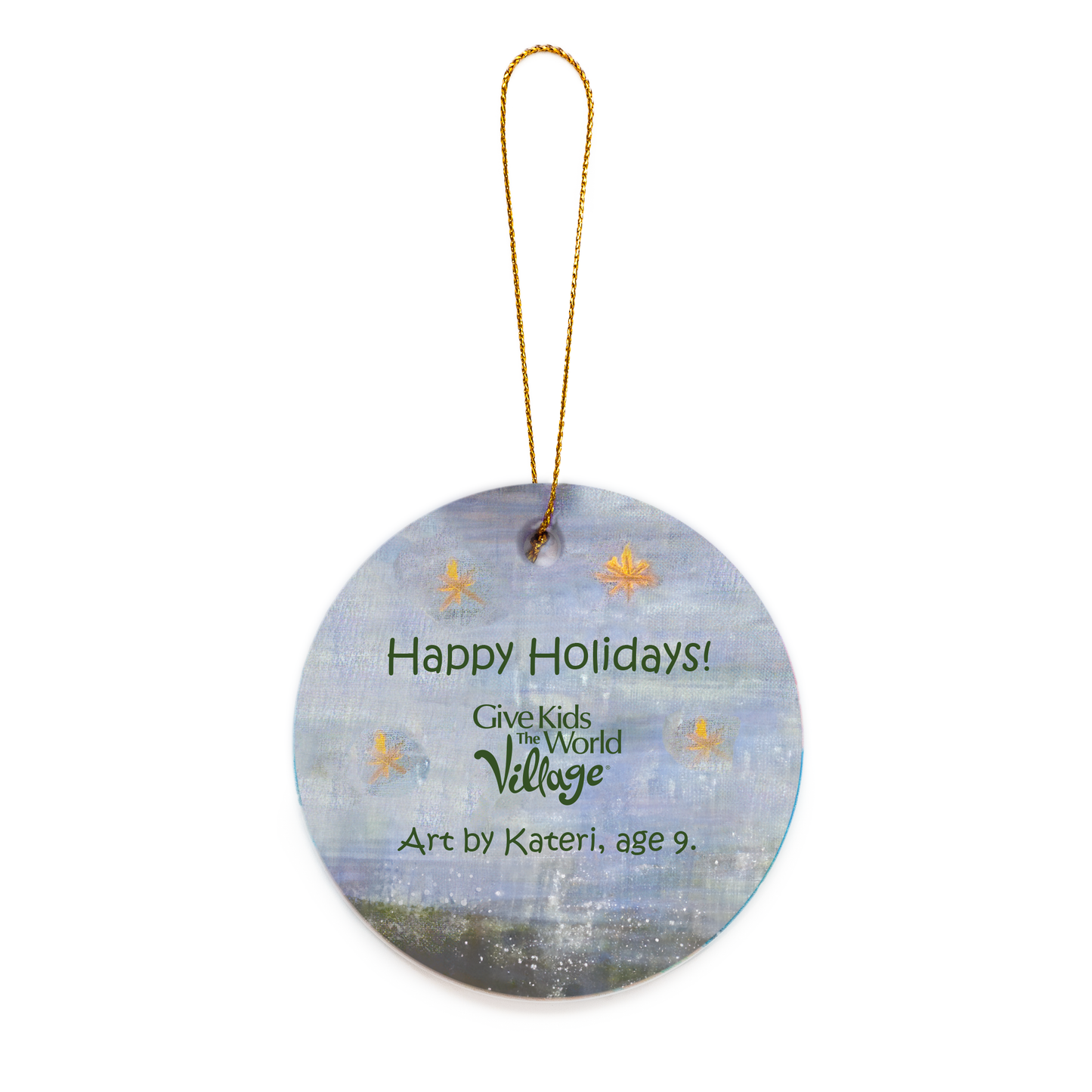 Vintage Snowman Ceramic Ornament