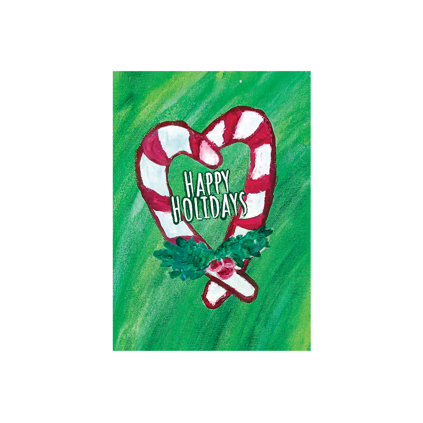 2025 Candy Cane Heart Holiday Cards