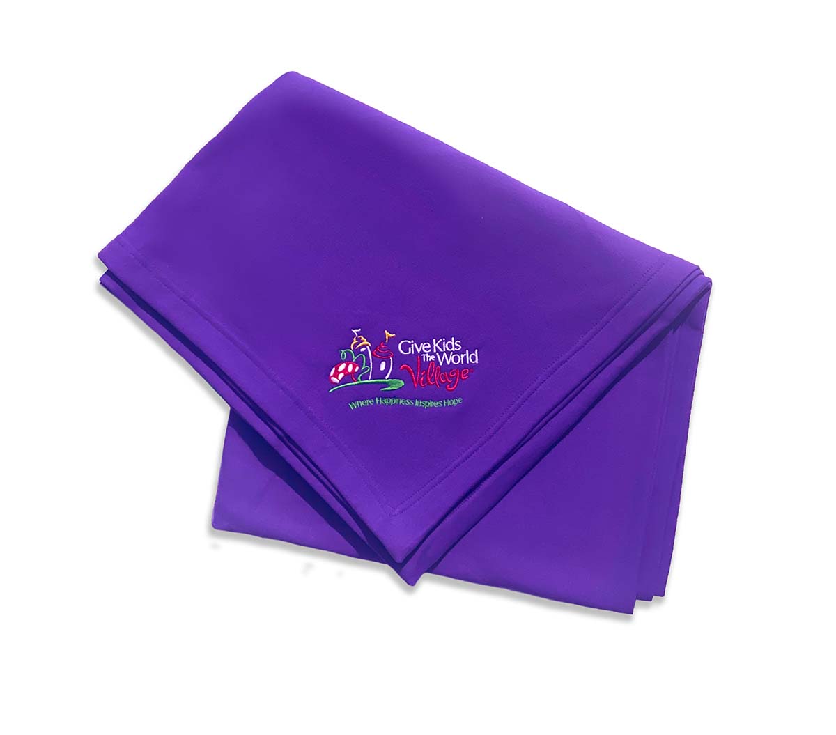 Village Logo Embroidered Blanket