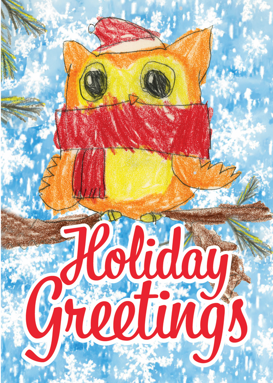 2023 Owl Holiday Card - Holiday Greetings