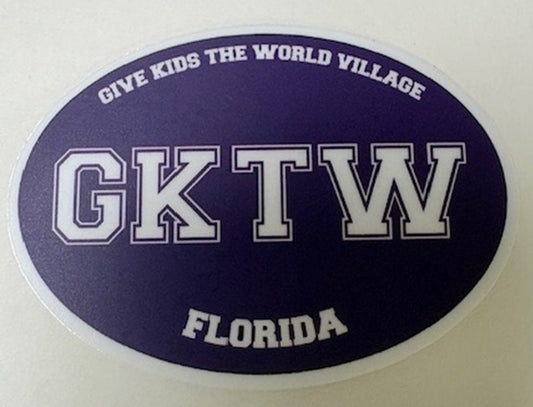 Oval GKTW sticker
