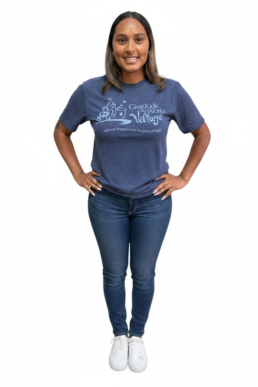 Full photo - Navy Village Logo T-Shirt woman