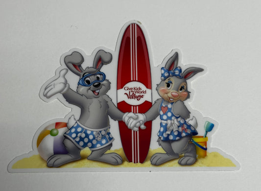 Mayor & Ms. Merry Surf Sticker