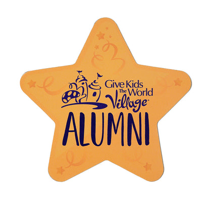 Star Shaped Alumni Car Magnet