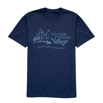 Adult Tri-blend Village Logo T-Shirt - (Purple, Navy or Green)