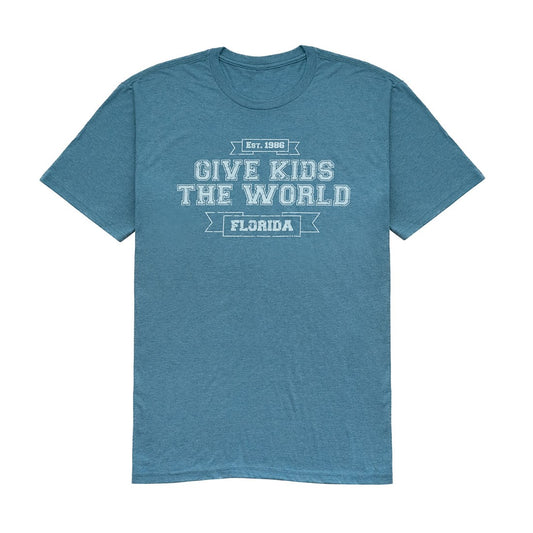 Adult Tri-Blend Collegiate T-Shirt - (Teal)